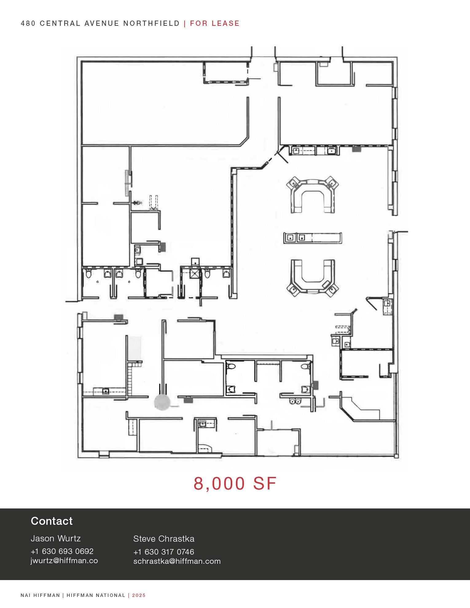 480 Central Ave, Northfield, IL for lease Floor Plan- Image 1 of 1