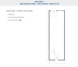 2501-2519 Gravel Dr, Fort Worth, TX for lease Floor Plan- Image 1 of 1