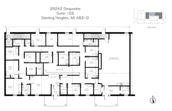 39242 Dequindre Rd, Sterling Heights, MI for lease Floor Plan- Image 1 of 4