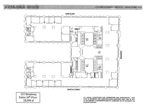 233 Broadway, New York, NY for lease Floor Plan- Image 2 of 8