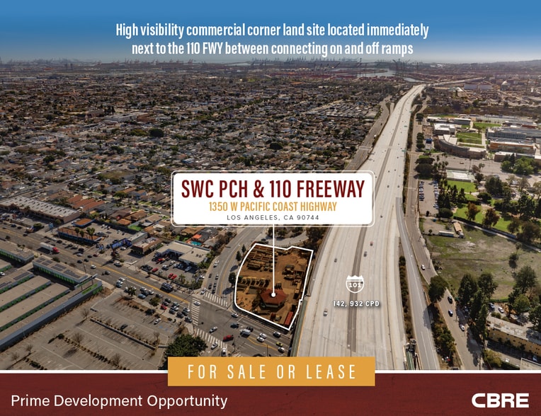 1350 W Pacific Coast Hwy, Wilmington, CA for sale - Aerial - Image 1 of 3