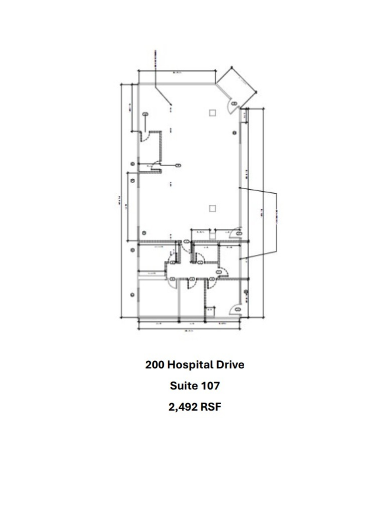 200 Hospital Dr, Glen Burnie, MD for lease Floor Plan- Image 1 of 2