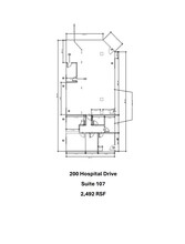 200 Hospital Dr, Glen Burnie, MD for lease Floor Plan- Image 1 of 2