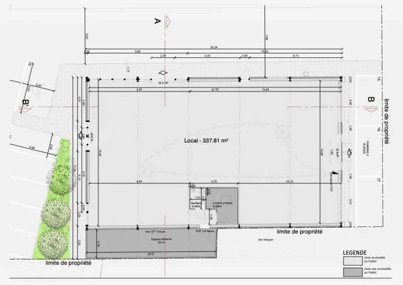 Retail in Allonne for lease - Site Plan - Image 2 of 5