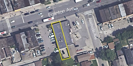 1529 Eglinton Av W, Toronto, ON - AERIAL  map view