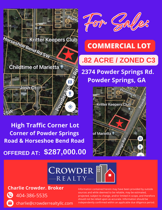 More details for 2374 Powder Springs Rd SW, Marietta, GA - Land for Sale