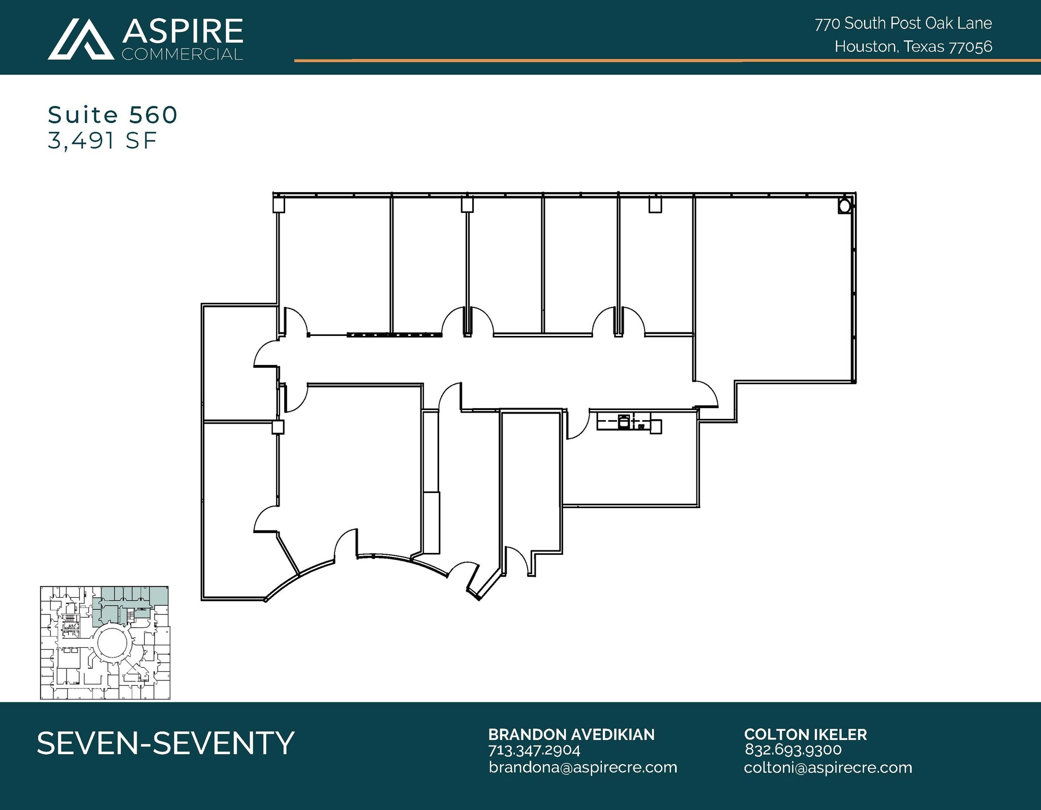 770 S Post Oak Ln, Houston, TX for lease Floor Plan- Image 1 of 4