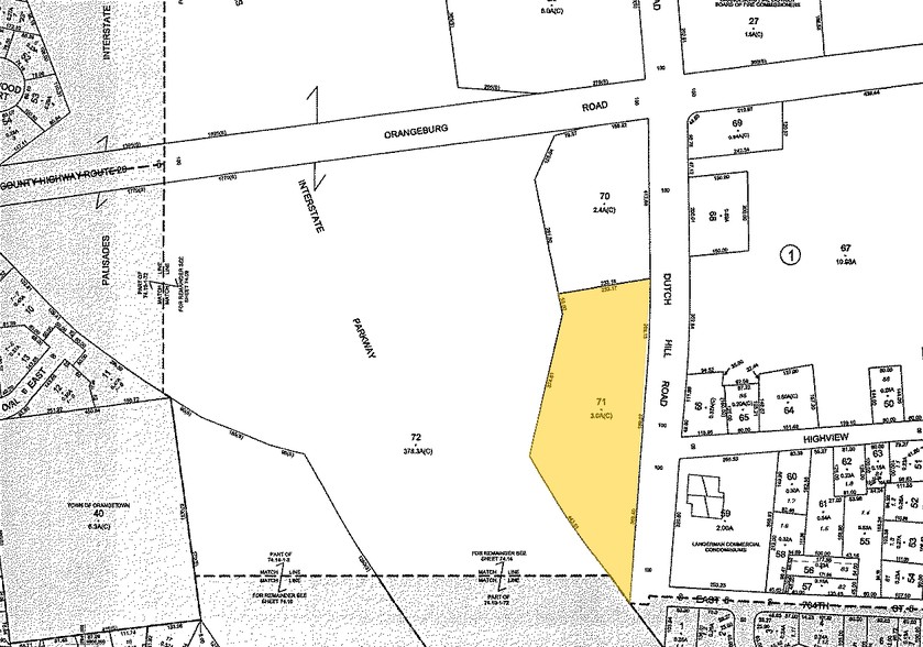 100 Dutch Hill Rd, Orangeburg, NY for lease - Plat Map - Image 2 of 19