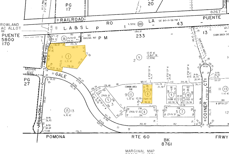 18501 Gale Ave, City of Industry, CA for sale - Plat Map - Image 1 of 1