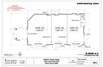 2343 E Queen Creek, Gilbert, AZ for lease Floor Plan- Image 2 of 2