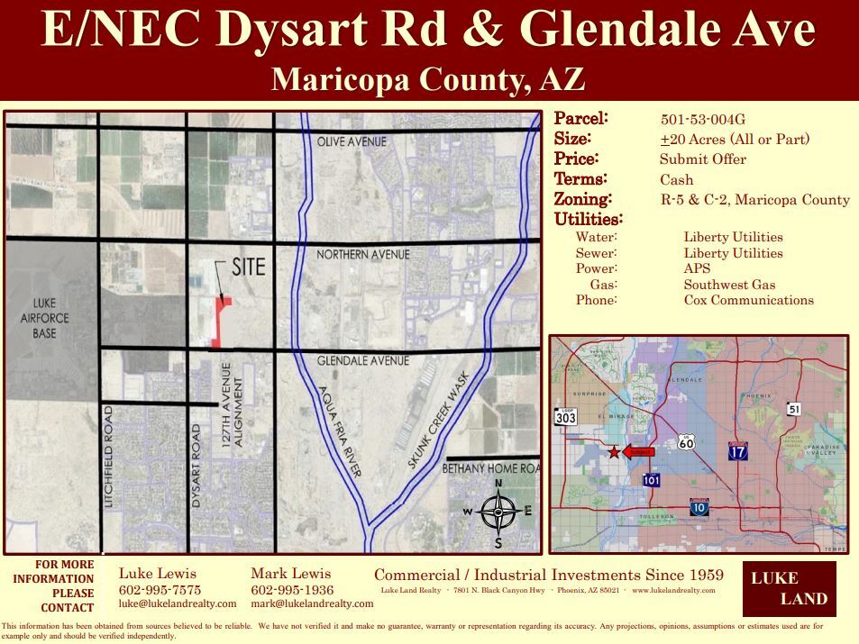 NEC Dysart Rd & Glendale Ave, Glendale, AZ 85307 Luke Landing II