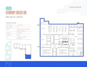 4016-4025 Stirrup Creek Dr, Durham, NC for lease Floor Plan- Image 2 of 2