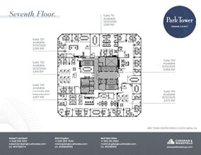 600 Anton Blvd, Costa Mesa, CA for lease Floor Plan- Image 1 of 1
