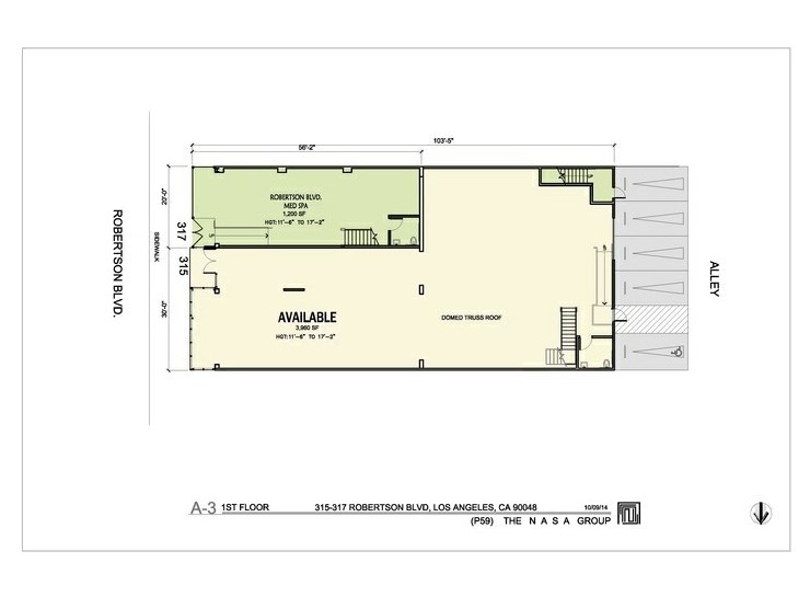 317 N Robertson Blvd., West Hollywood, CA for lease Floor Plan- Image 1 of 1