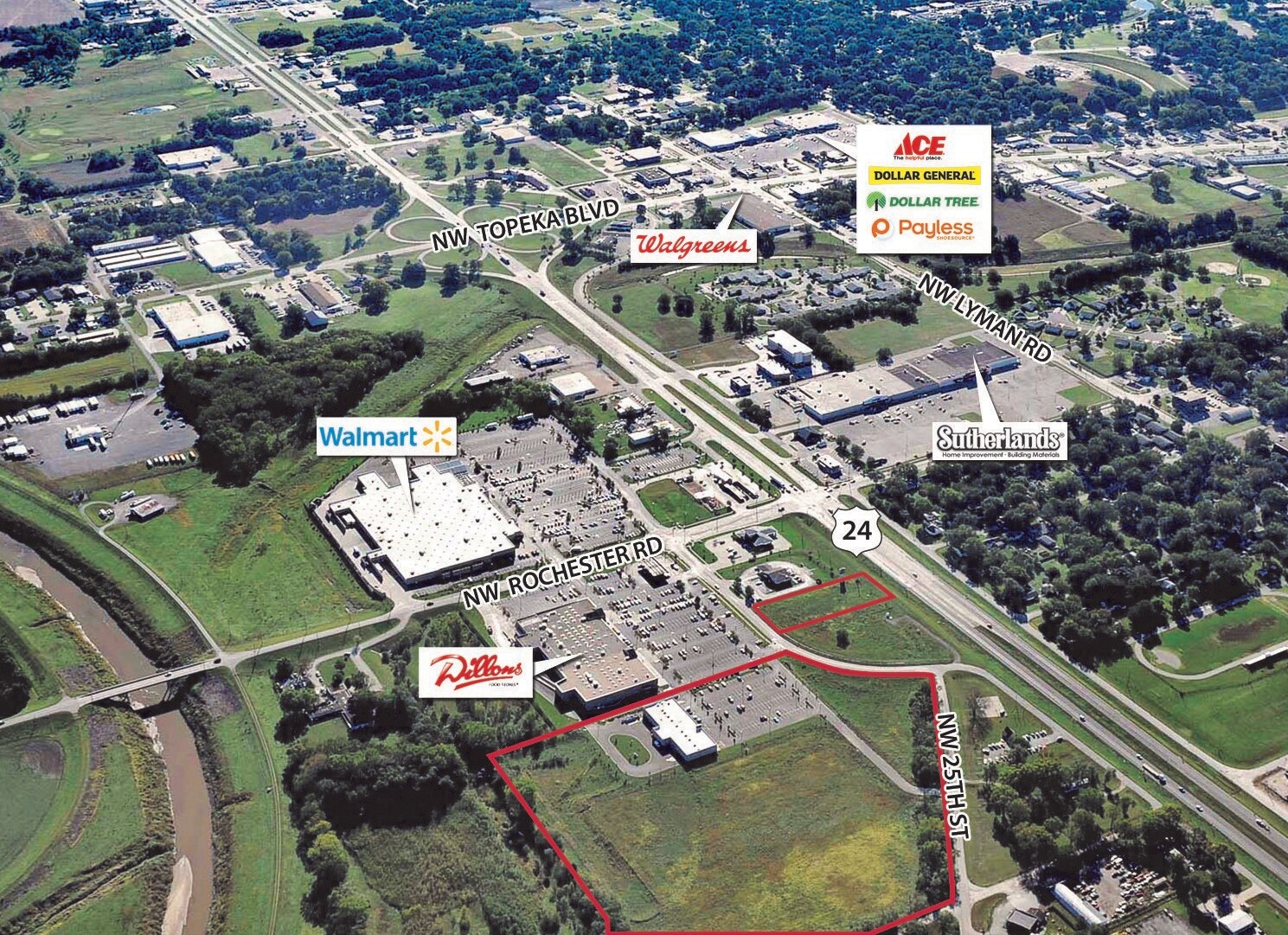 821 NW 25th St, Topeka, KS for sale Aerial- Image 1 of 1