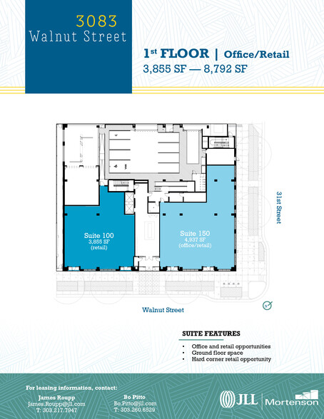 3083 Walnut St, Denver, CO for lease - Floor Plan - Image 2 of 3