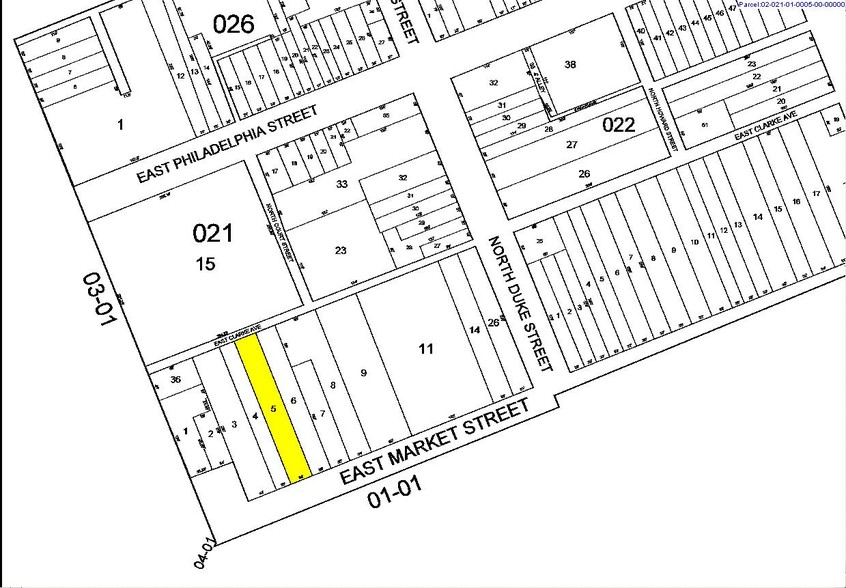 11 E Market St, York, PA for sale - Plat Map - Image 1 of 1