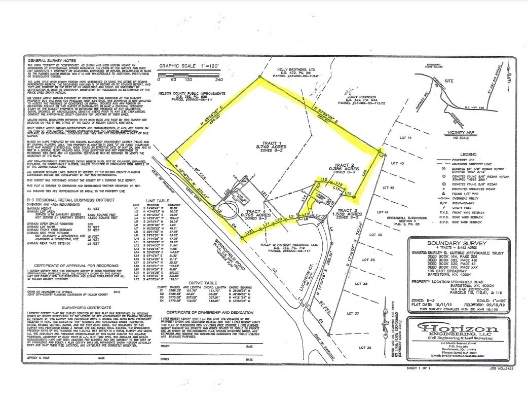 920 Springfield Rd, Bardstown, KY for sale Site Plan- Image 1 of 11