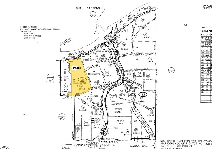 543 Encinitas Blvd, Encinitas, CA for lease - Plat Map - Image 3 of 3