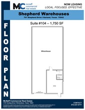 701 Shepherd Dr, Garland, TX for lease Floor Plan- Image 1 of 1