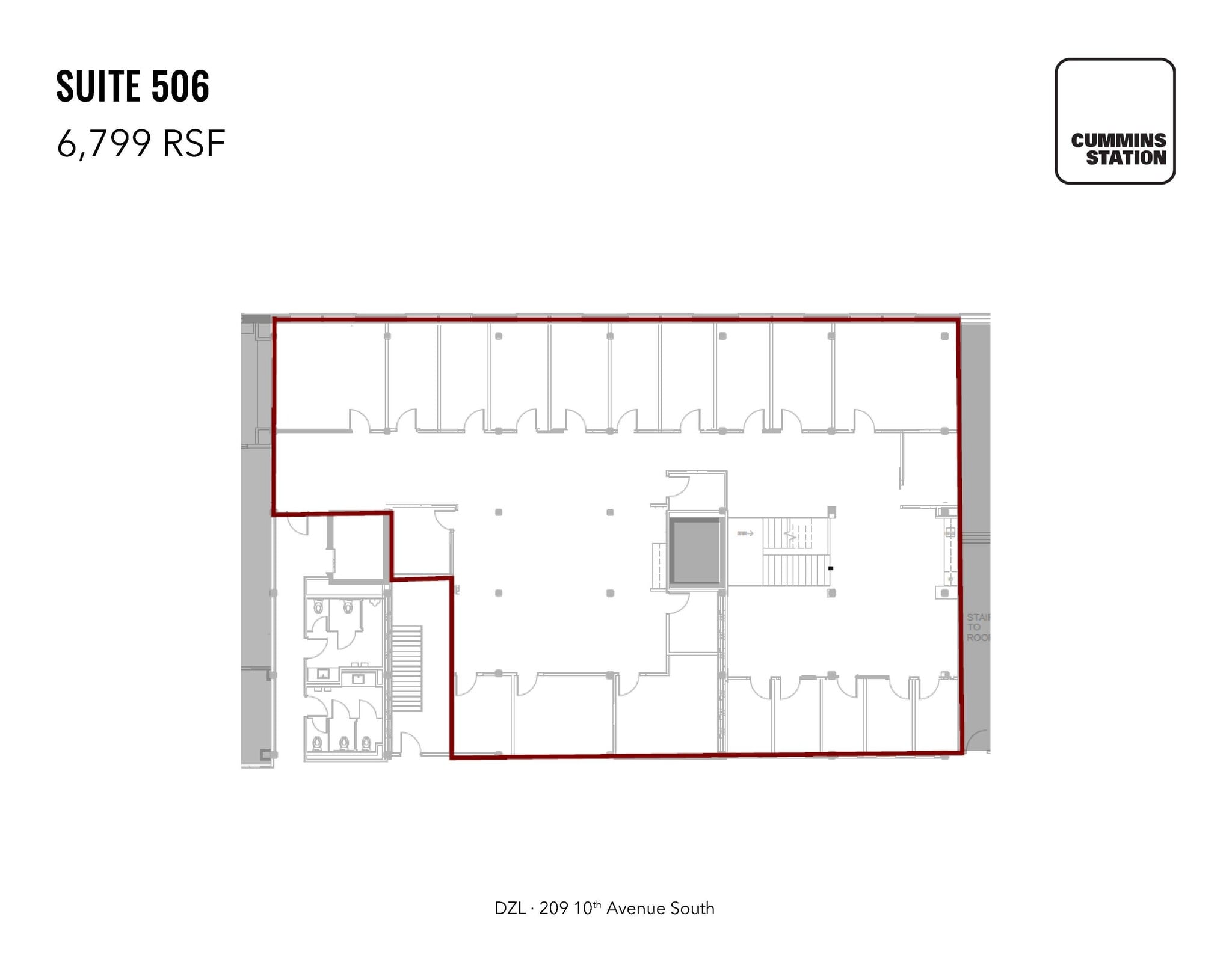 209 10th Ave S, Nashville, TN for lease Floor Plan- Image 1 of 1