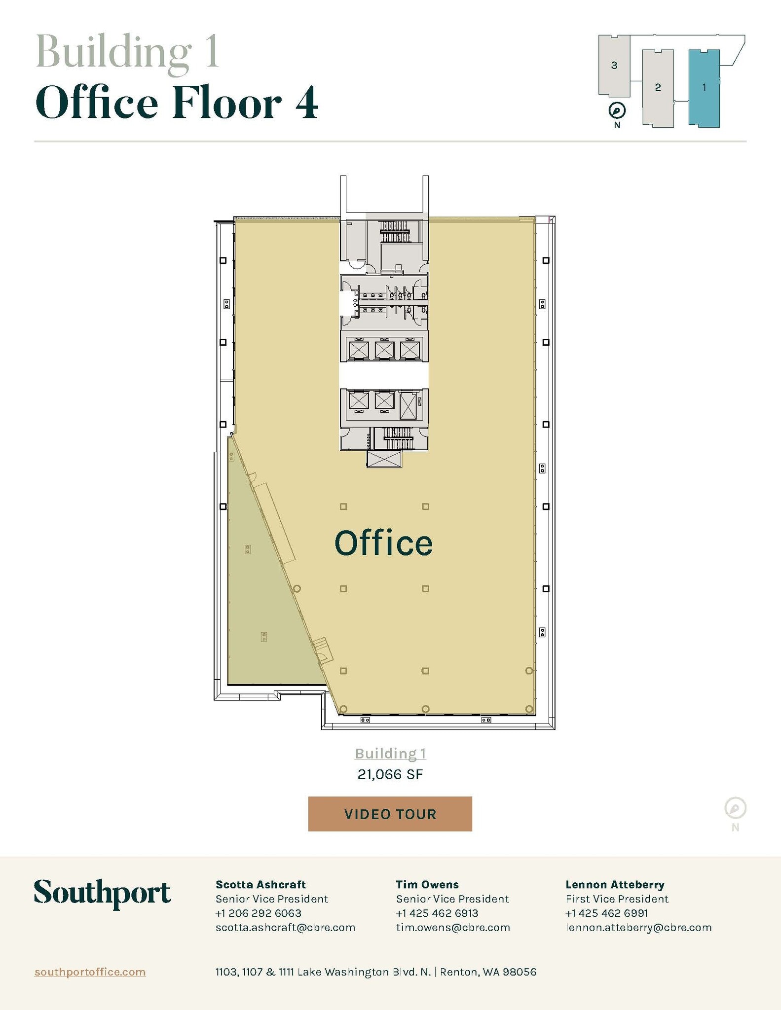 1101 Lake Washington Blvd N, Renton, WA for lease Floor Plan- Image 1 of 1
