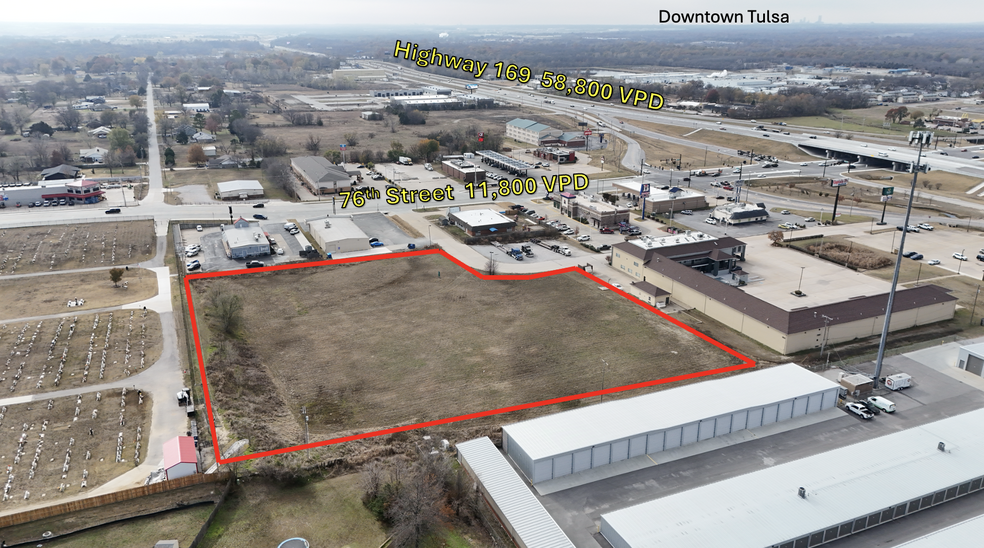 N 116th E ave, Owasso, OK for sale - Aerial - Image 1 of 3