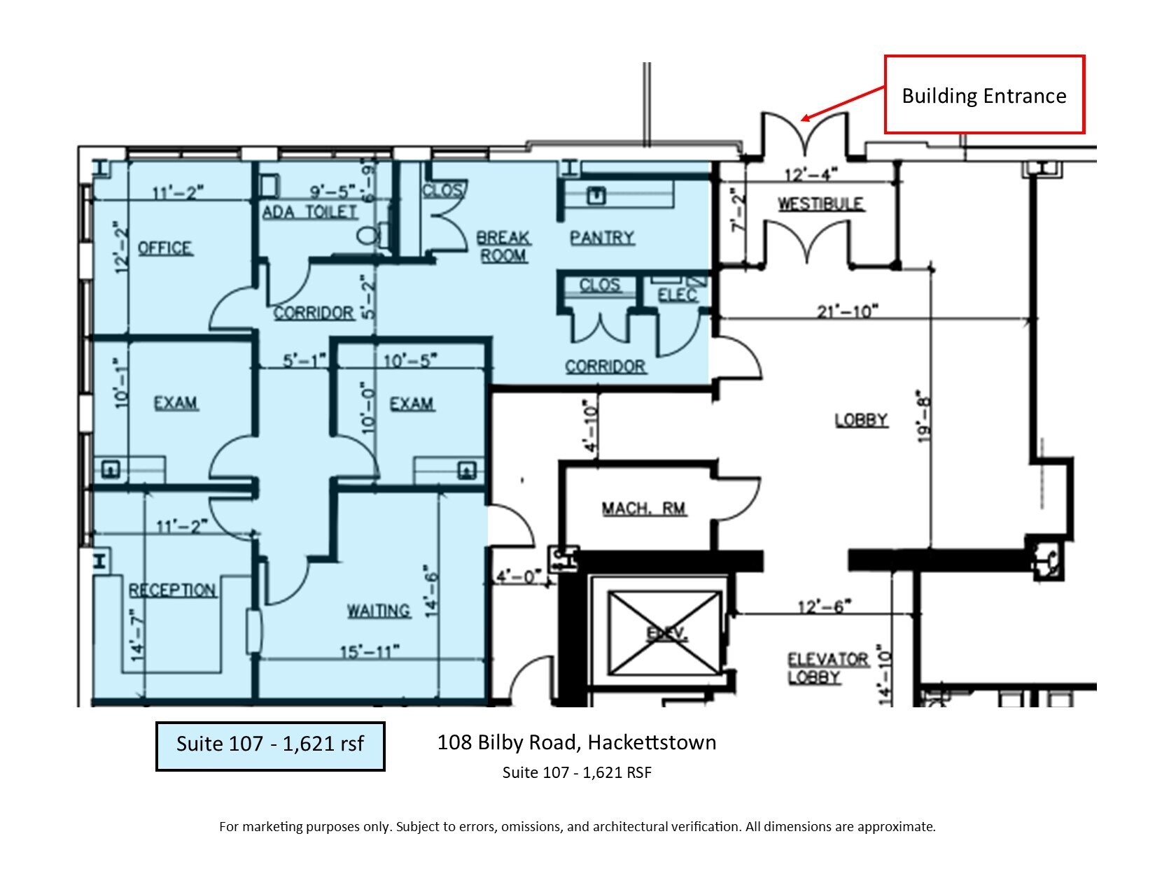 108 Bilby Rd, Hackettstown, NJ for lease Floor Plan- Image 1 of 1