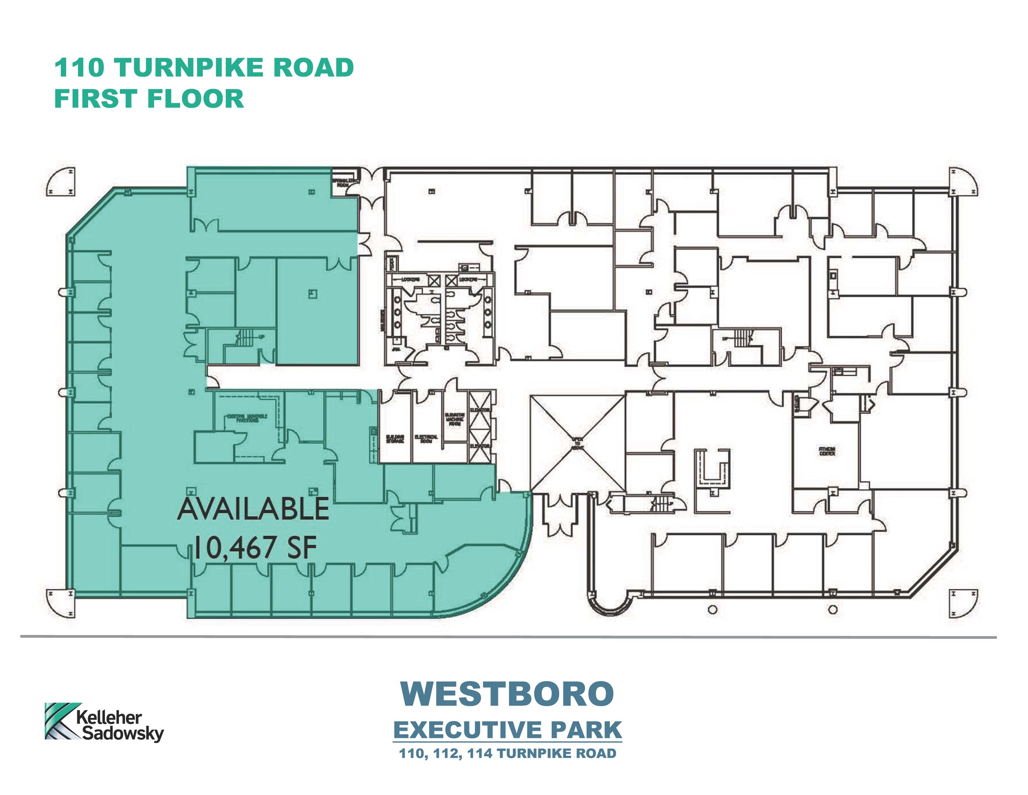 114 Turnpike Rd, Westborough, MA for lease Floor Plan- Image 1 of 1