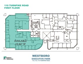 114 Turnpike Rd, Westborough, MA for lease Floor Plan- Image 1 of 1