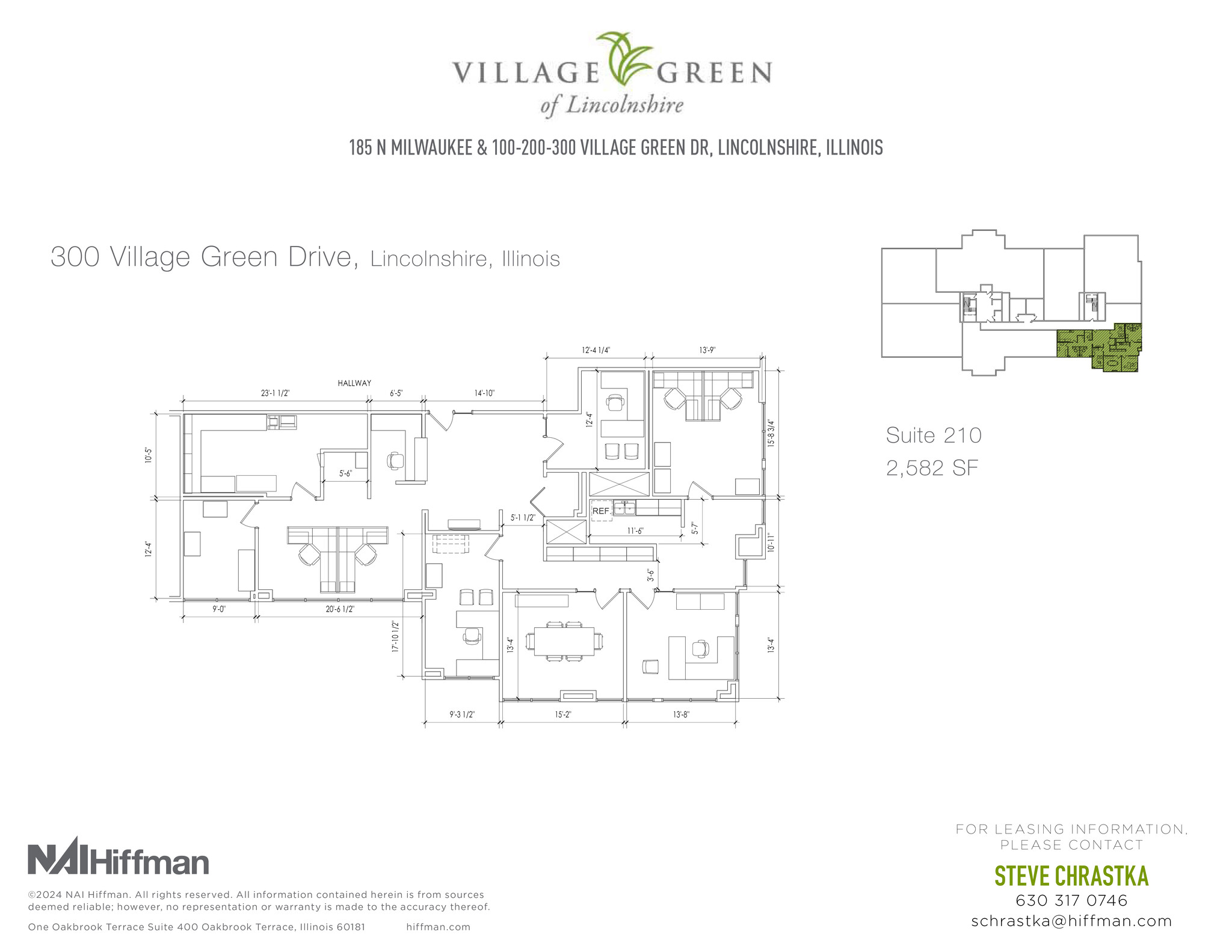 200 Village Green Dr, Lincolnshire, IL for lease Floor Plan- Image 1 of 2