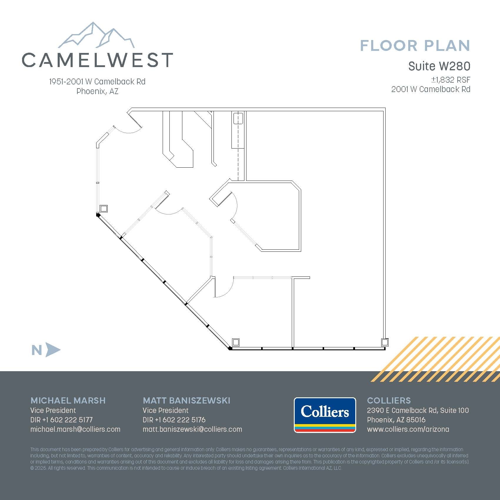 2001 W Camelback Rd, Phoenix, AZ for lease Floor Plan- Image 1 of 1