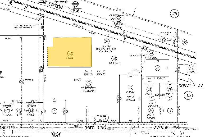 1357 E Los Angeles Ave, Simi Valley, CA for lease - Plat Map - Image 2 of 3