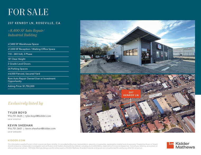 207 Kenroy Ln, Roseville, CA for sale - Building Photo - Image 1 of 8