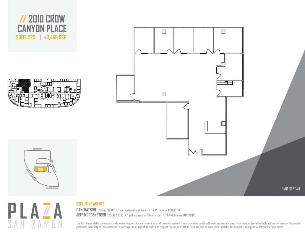 2010 Crow Canyon Pl, San Ramon, CA for lease Floor Plan- Image 1 of 1