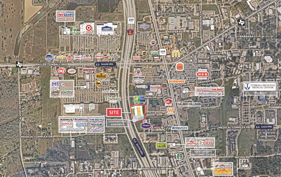 NEQ Tomball Parkway & Medical Complex Dr, Tomball, TX for sale - Aerial - Image 1 of 4