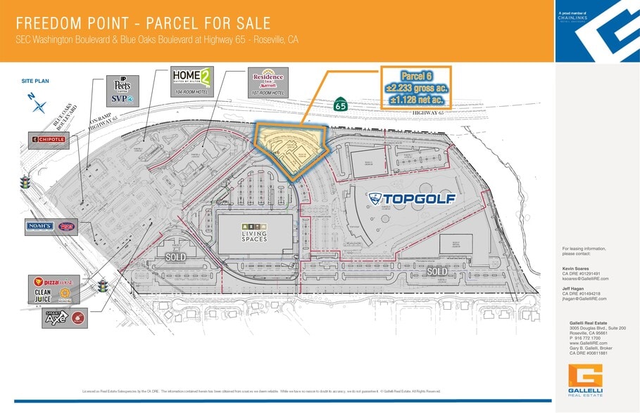 Freedom Way, Roseville, CA for sale - Site Plan - Image 3 of 3
