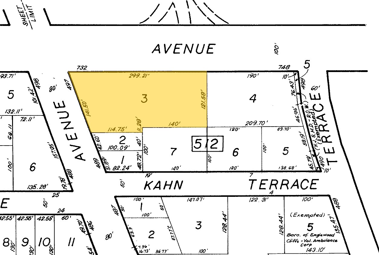 495 Sylvan Ave, Englewood Cliffs, NJ for sale Plat Map- Image 1 of 1
