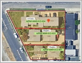 Three Lots (THREE APNs) | Eight Total Units - Fourplex or Quadplex