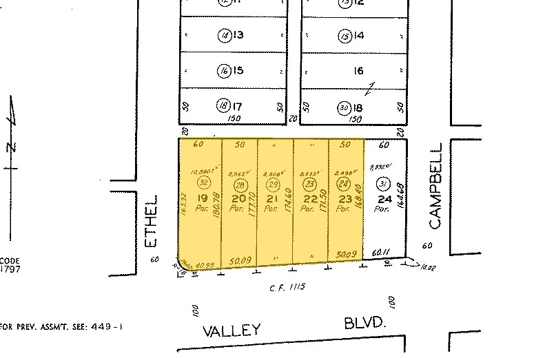 1819-1841 W Valley Blvd, Alhambra, CA for sale Plat Map- Image 1 of 1