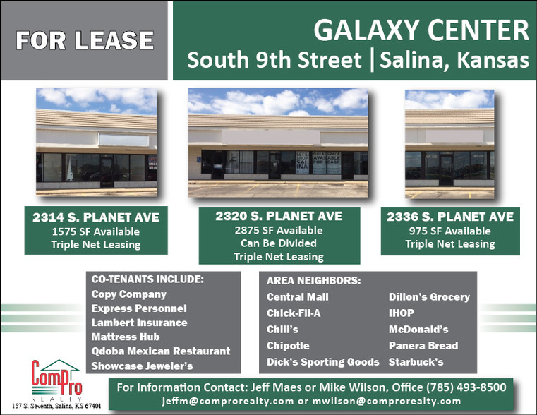 2326 Planet Ave, Salina, KS for lease - Building Photo - Image 1 of 2