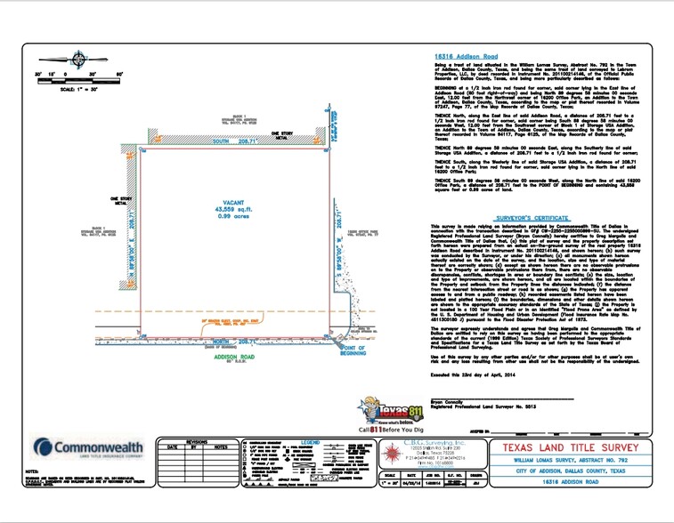 16316 Addison Rd, Addison, TX for sale - Plat Map - Image 3 of 4