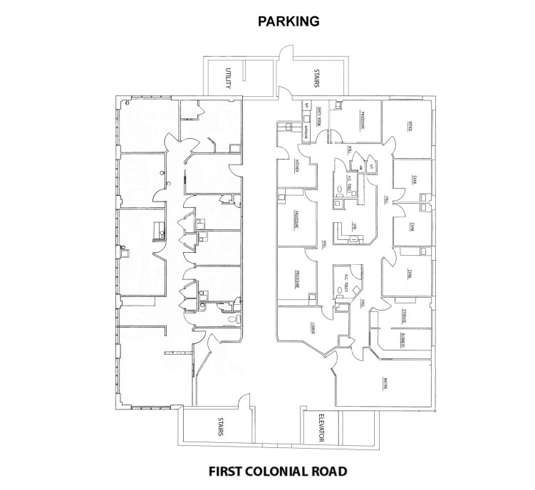 1101 First Colonial Rd, Virginia Beach, VA for lease Floor Plan- Image 1 of 1