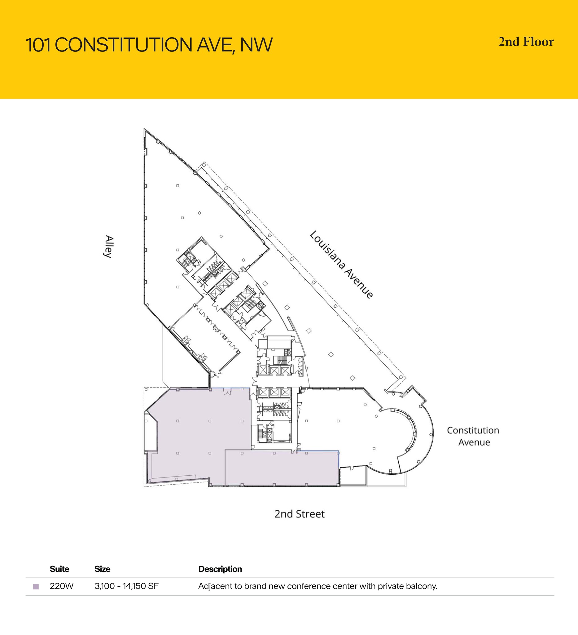 101 Constitution Ave NW, Washington, DC for lease Floor Plan- Image 1 of 1