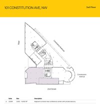 101 Constitution Ave NW, Washington, DC for lease Floor Plan- Image 2 of 2