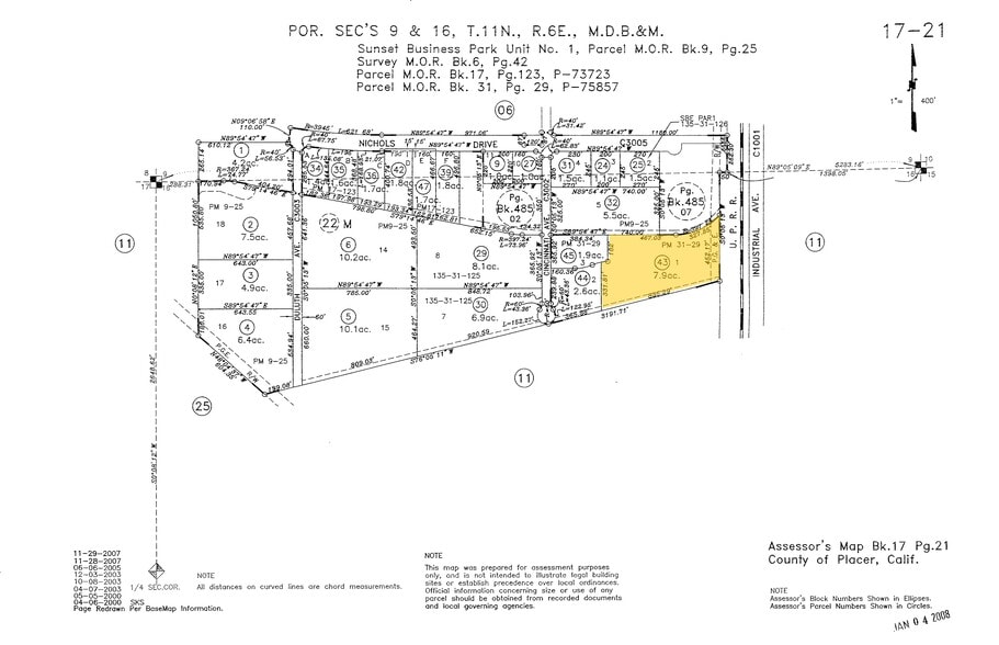 4175 Cincinnati Ave, Rocklin, CA for lease - Plat Map - Image 3 of 3