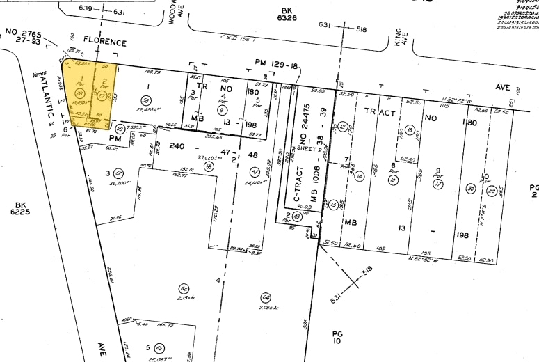 7200 ATLANTIC Ave, Bell, CA for lease - Plat Map - Image 2 of 5