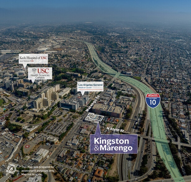 1051 Kingston Ave & 1920 Marengo St portfolio of 2 properties for sale on LoopNet.com - Aerial - Image 2 of 8