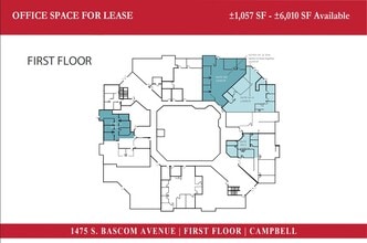 1475 S Bascom Ave, Campbell, CA for lease Floor Plan- Image 1 of 1