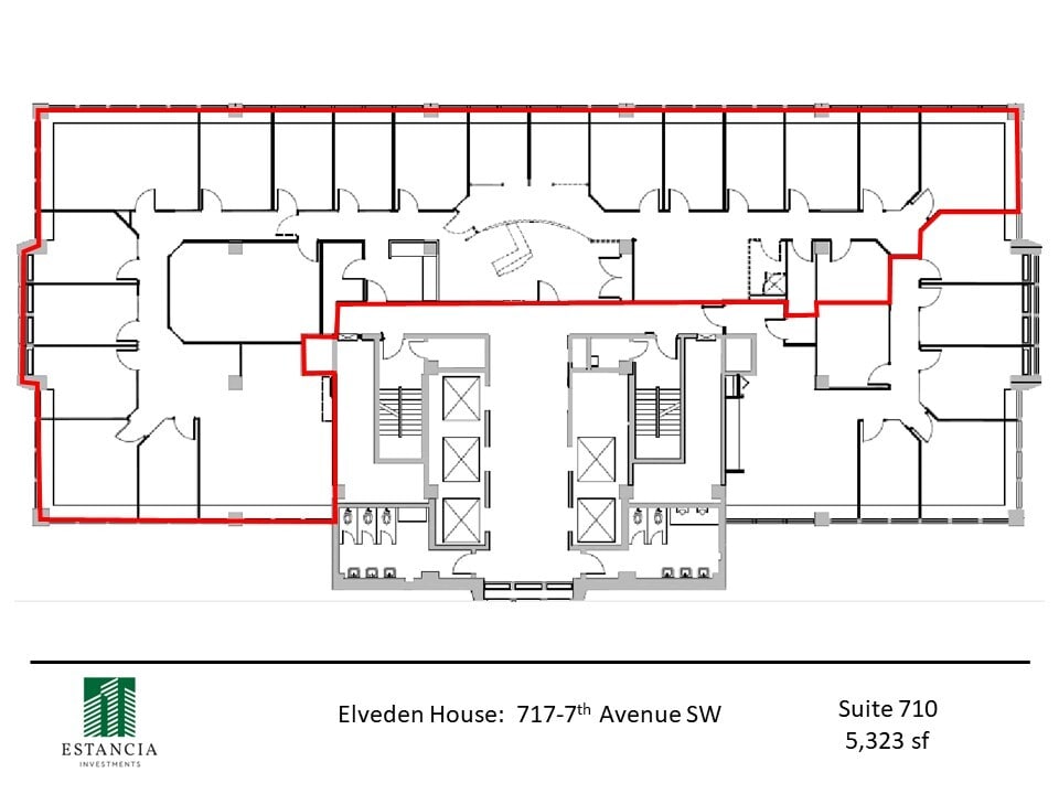 717 7th Ave SW, Calgary, AB for lease Floor Plan- Image 1 of 9